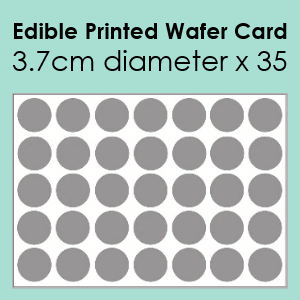 Custom Edible Printed Wafer Card - 35 x 3.7cm cut circles