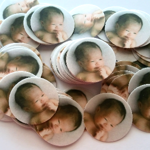 5cm diameter Custom Edible Printed Wafers 13 pieces - CustomIcing.com.au
