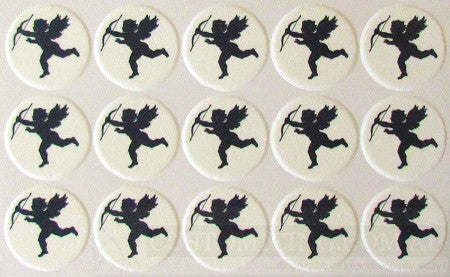 Cupid Silhouettes 15 x 3.3cm Cupcake Toppers - CustomIcing.com.au