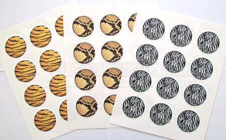Custom Icing Edible Animal Printed Icing Cupcake or Cookie Toppers