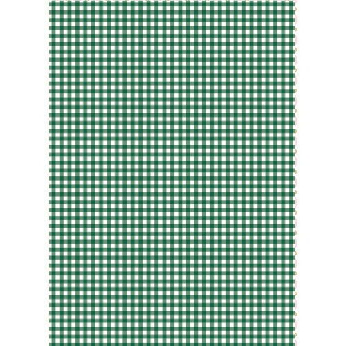 Dark Green Gingham - Edible Printed Wafer Paper A4 - CustomIcing.com.au