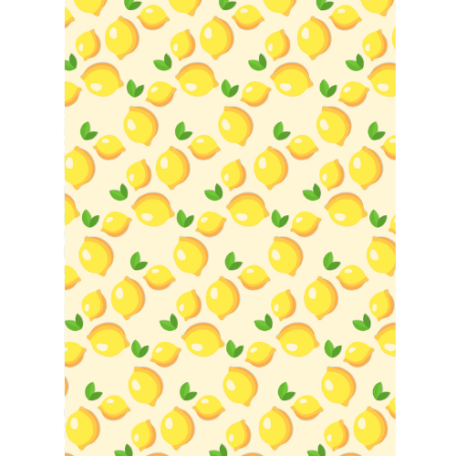 Luscious Lemons Edible Printed Wafer Paper A4 - CustomIcing.com.au