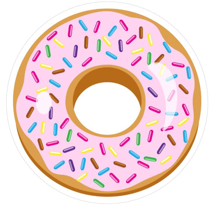 Donut Birthday - Little Mini (3cm diam x 35) Cupcake Edible Images - CustomIcing.com.au