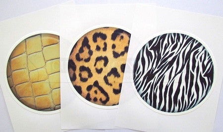 Large Round Animal Print Edible Image Cake Toppers (7 prints available)
