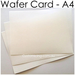 Custom Wafer Card Print (A4 size) Can 'stand up' in frosting! - CustomIcing.com.au